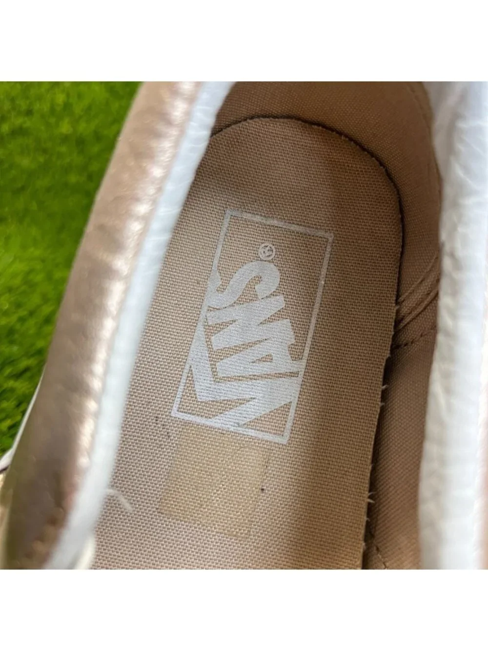 Vans Classic Slip-On Womens Size 5.5 Rose Gold Athletic Skate Shoes Sneakers